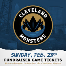 Load image into Gallery viewer, Cleveland Monsters Fundraiser Game Tickets - Feb. 23rd, 2025
